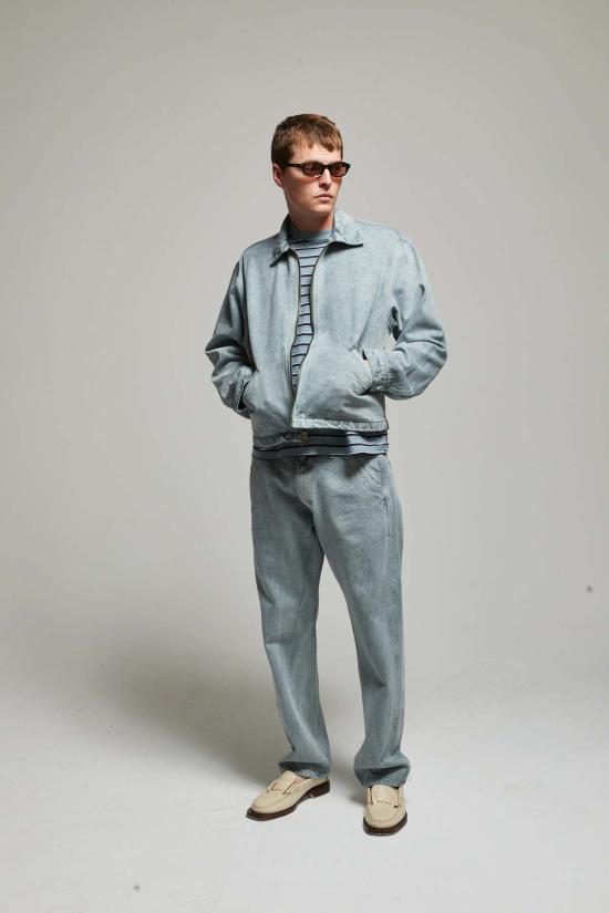  아셀 데님 자켓 애셔 제드 지퍼 코튼 트윌 재킷 - ASHER