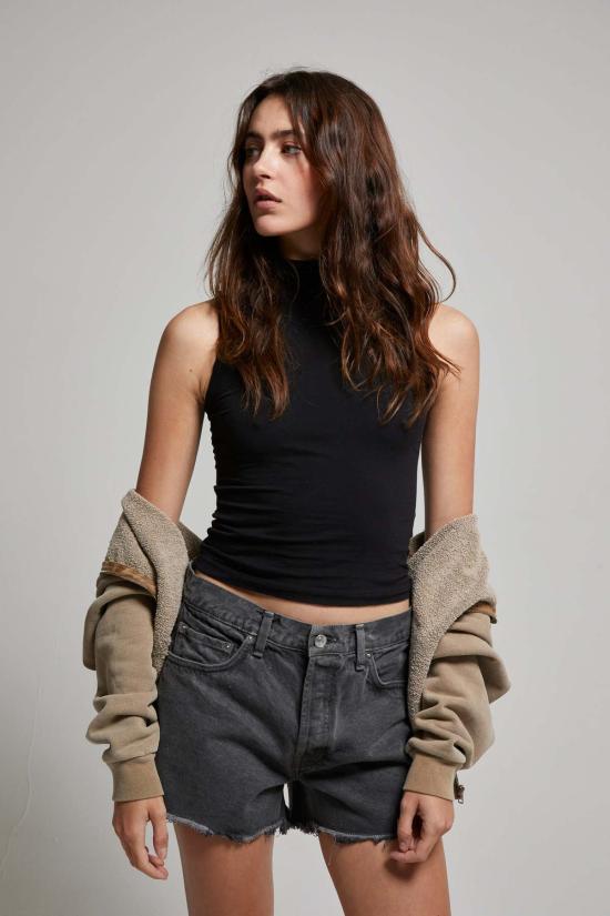  아셀 민소매 티셔츠 애셔 테사 터틀넥 탱크탑 - ASHER