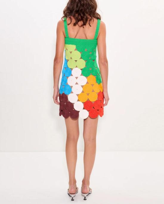  사이먼밀러 숏 원피스 사이먼 밀러 비프 비프 탱크 미니 드레스 아일랜드 멀티 - SIMONMILLER