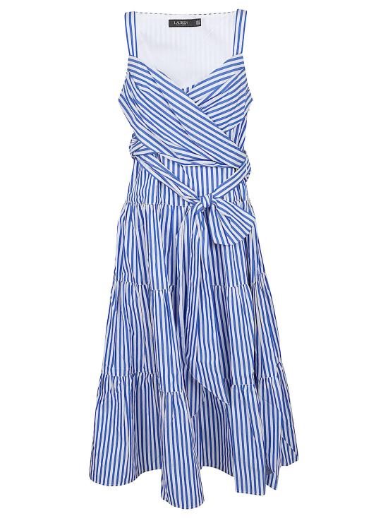 26SS 랄프 로렌 미디 원피스 200P13459 001 BLUE WHITE