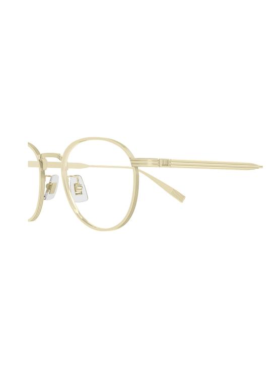 26SS 던힐 안경 DU0102O 001 GOLD GOLD TRANSPARENT METALLIC - DUNHILL