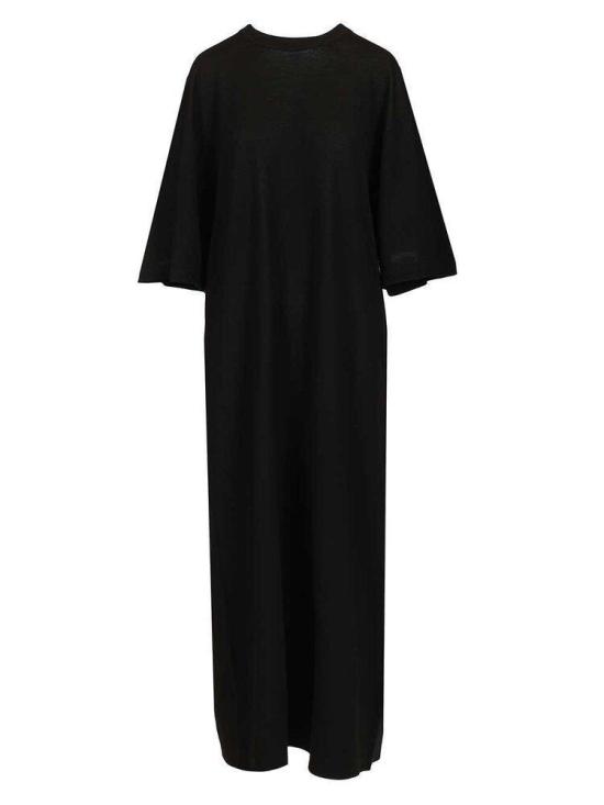 26SS 토템 롱 원피스 261WRD0309YA0226 001 BLACK - TOTEME