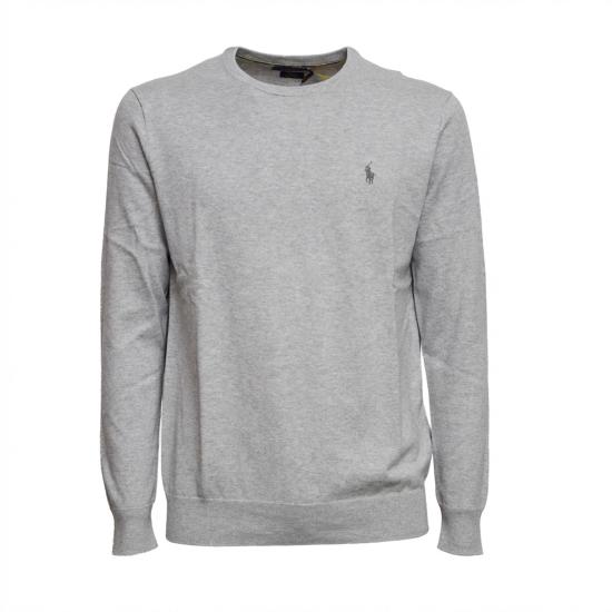 26SS 폴로 랄프로렌 포니 로고 자수 피마 코튼 스웨터 710684957003 003 GRIGIO