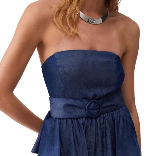 26SS 리우조 롱 원피스 UA6275 D4894 77000 DENIM SCURO - LIU JO