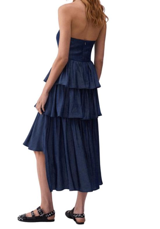 26SS 리우조 롱 원피스 UA6275 D4894 77000 DENIM SCURO - LIU JO