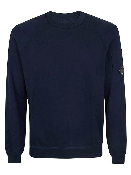 26SS 씨피 컴퍼니 코튼 씨 아일랜드 크루넥 렌즈 니트 20CMKN183A 110560A 888 TOTAL ECLIPSE BLACK - C.P. COMPANY