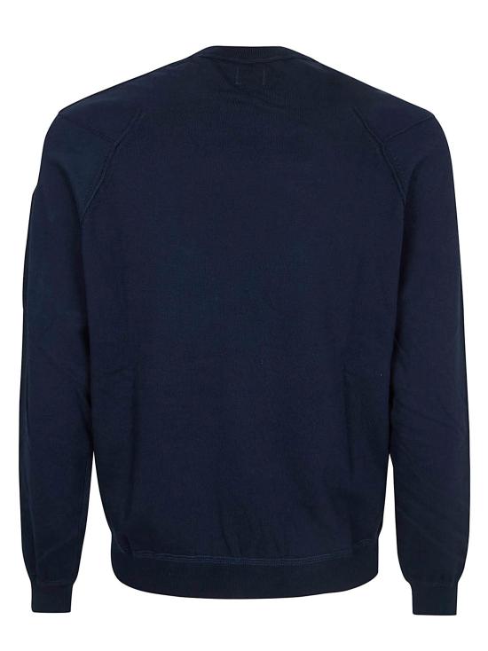 26SS 씨피 컴퍼니 코튼 씨 아일랜드 크루넥 렌즈 니트 20CMKN183A 110560A 888 TOTAL ECLIPSE BLACK - C.P. COMPANY