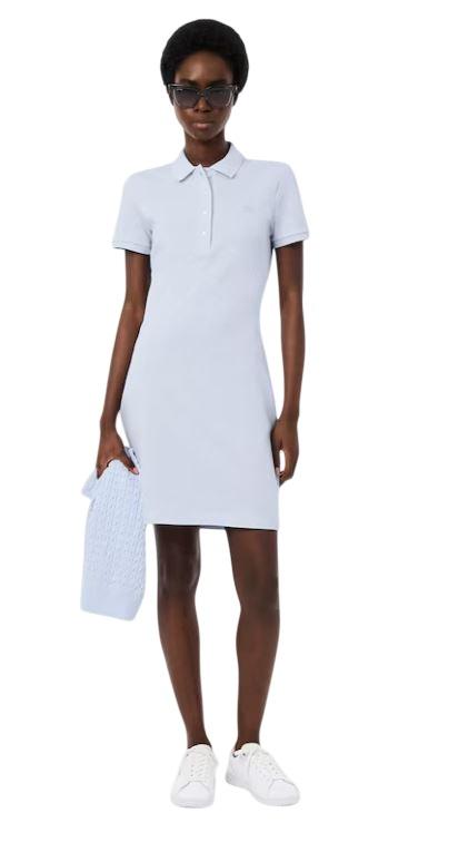 26SS 라코스테 미디 원피스 EF5473 J2G AZZURRO CLEAR BLUE - LACOSTE