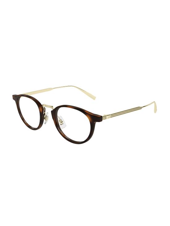 26SS 던힐 안경 DU0106O 004 HAVANA GOLD TRANSPARE BLUE - DUNHILL