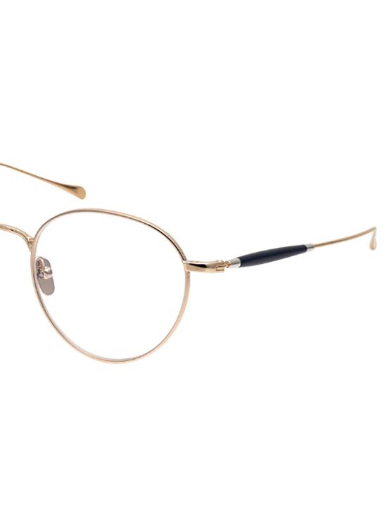 26SS 마수나가 안경 GMS 128T 21 GOLD NAVY BLUE - MASUNAGA