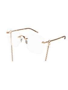 25FW 포멜라토 안경 PM0114O 003 GOLD GOLD TRANSPARENT METALLIC - POMELLATO