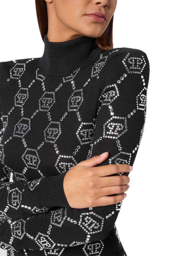  필립 플레인 미디 원피스 AADC WKG0418 PKN002N02 BLACK - PHILIPP PLEIN