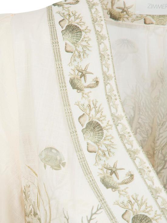 26SS 짐머만 미디 원피스 2456DRS262 KHTL KHAKI TOILE GREEN - ZIMMERMANN