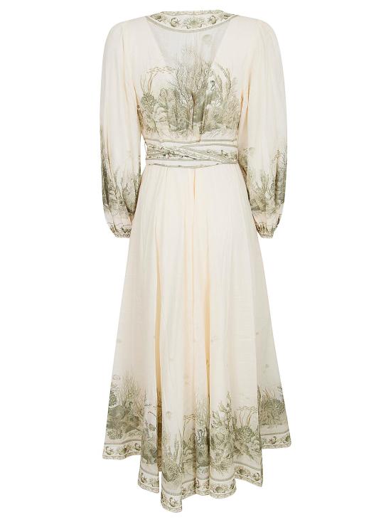 26SS 짐머만 미디 원피스 2456DRS262 KHTL KHAKI TOILE GREEN - ZIMMERMANN