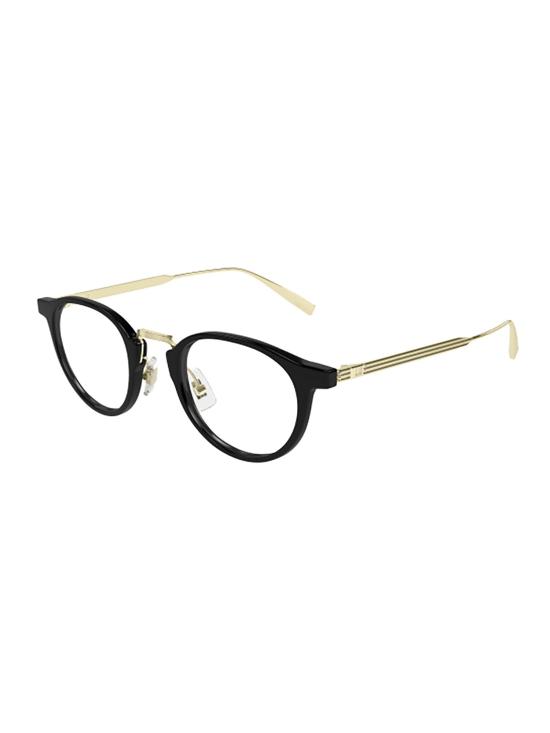 26SS 던힐 안경 DU0106O 001 BLACK GOLD TRANSPAREN - DUNHILL