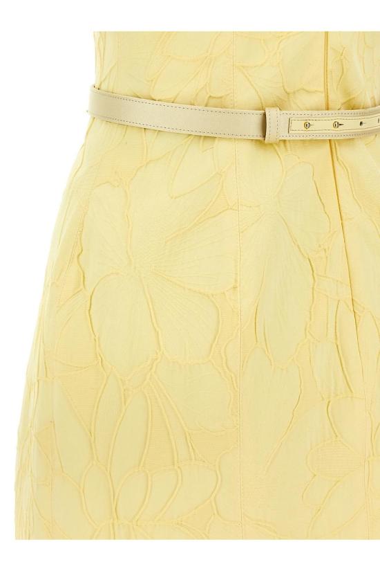 25SS 엘리자베타프랜치 숏 원피스 AB77952E2DC7 YELLOW - ELISABETTA FRANCHI
