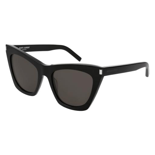 26SS 생로랑 안경 SL 214 KATE 001 BLACK BLACK GREY - SAINT LAURENT