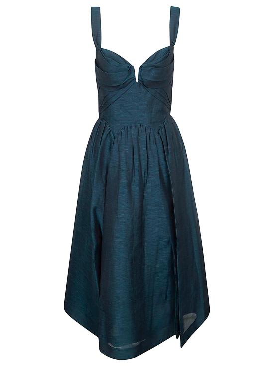 26SS 짐머만 미디 원피스 6847DC261 TEAL TEAL BLUE