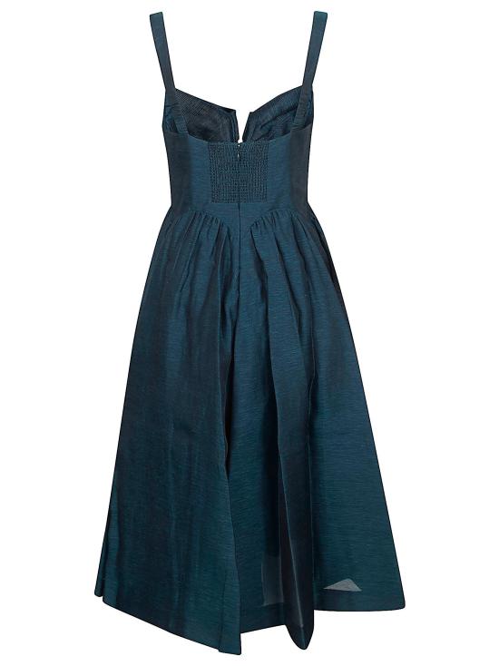 26SS 짐머만 미디 원피스 6847DC261 TEAL TEAL BLUE - ZIMMERMANN