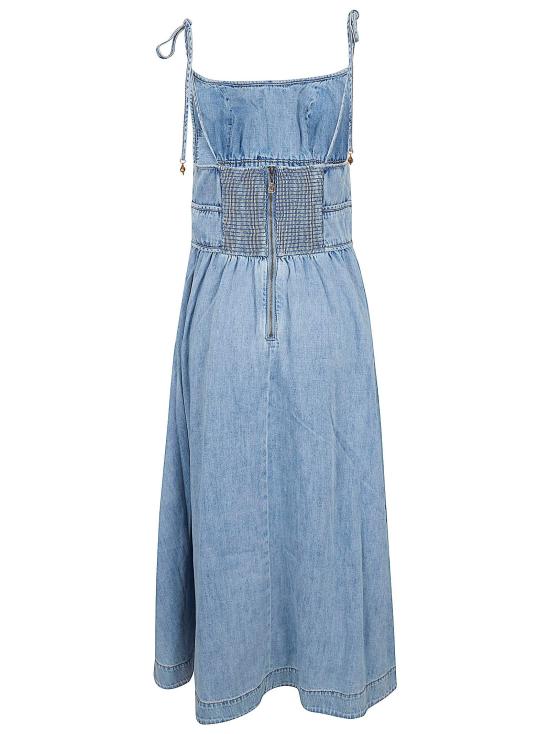 26SS 짐머만 미디 원피스 5462DRS262 SKYLK SKYLARK BLUE - ZIMMERMANN