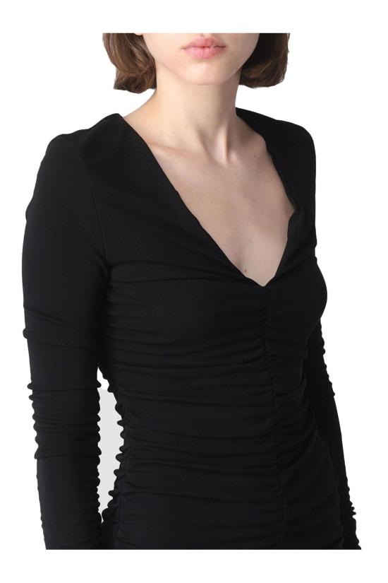  핑코 숏 원피스 FOTOTURBOZ99 BLACK - PINKO