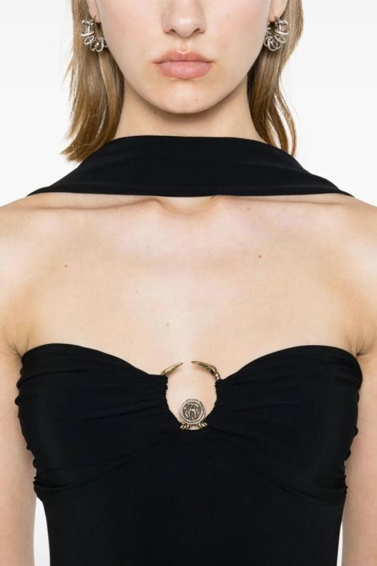  로베르토 카발리 숏 원피스 TKT10H LL00605051 BLACK - ROBERTO CAVALLI