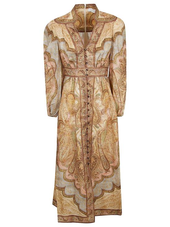 26SS 짐머만 롱 원피스 5753DRS262 TPML TAPESTRY MULTI MULTICOLOUR - ZIMMERMANN