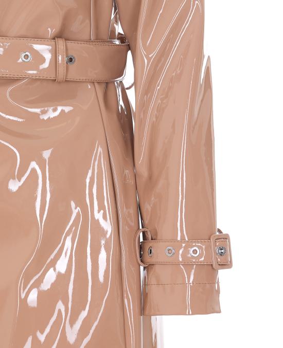 26SS 돌체앤가바나 코티드 팍스 레더 트렌치 코트 F0W3WT FUSW7M0179 Beige - DOLCE & GABBANA