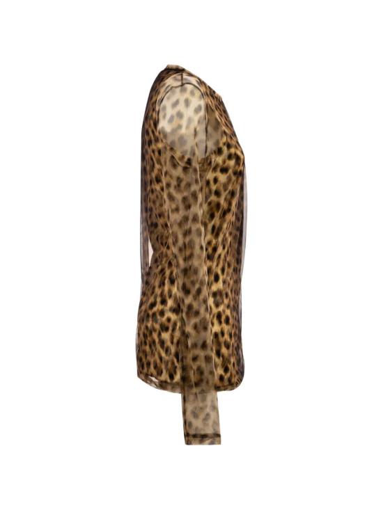 26SS 막스마라 스포츠막스 긴팔 티셔츠 2612941072600 001 LEOPARD - SPORTMAX
