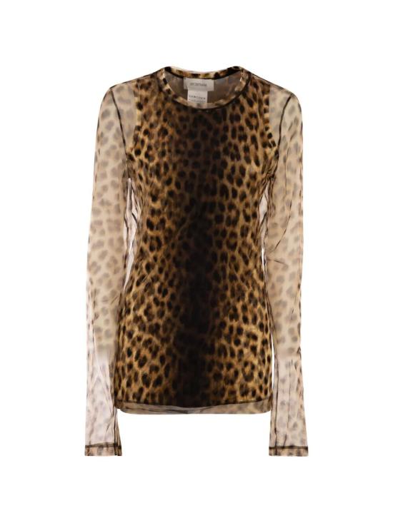 26SS 막스마라 스포츠막스 긴팔 티셔츠 2612941072600 001 LEOPARD