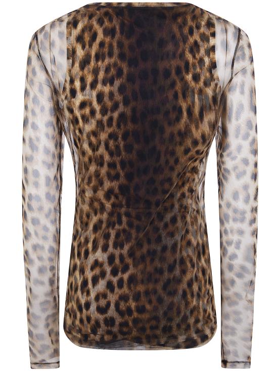 26SS 막스마라 스포츠막스 긴팔 티셔츠 2612941072600 001 LEOPARD - SPORTMAX