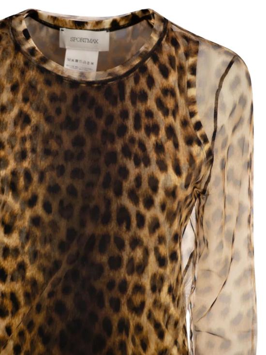 26SS 막스마라 스포츠막스 긴팔 티셔츠 2612941072600 001 LEOPARD - SPORTMAX