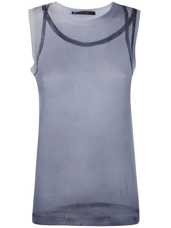 26SS 피에란토뇨가스파리 민소매 티셔츠 1T6781 PV682 MILK CLOUD PRINT