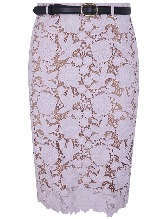 26SS 셀프 포트레이트 미디 스커트 SS26 182MSK PINK