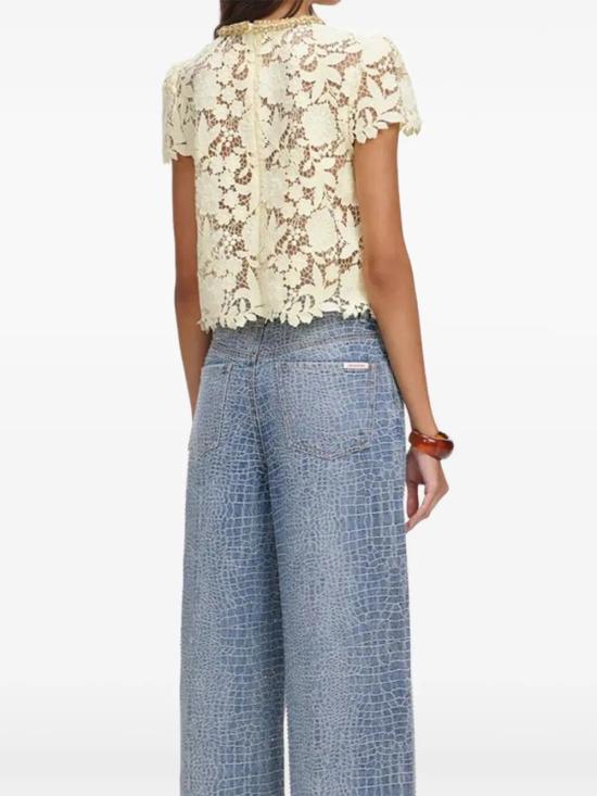 26SS 셀프 포트레이트 반팔 티셔츠 SS26 096TA YELLOW - SELF PORTRAIT