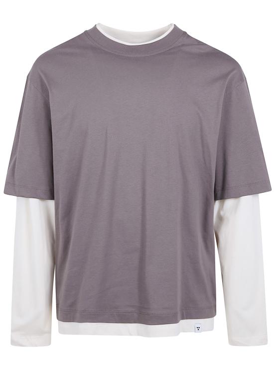 26SS WOC 긴팔 티셔츠 026TS147JE DARK BROWN PEARL