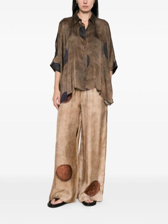 26SS 우마 왕 셔츠 UW1061 098 UW063 BROWN BLUE - UMA WANG