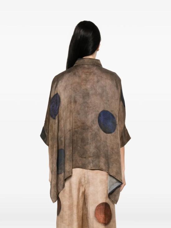 26SS 우마 왕 셔츠 UW1061 098 UW063 BROWN BLUE - UMA WANG