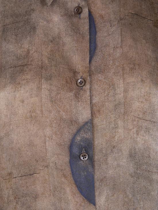 26SS 우마 왕 셔츠 UW1061 098 UW063 BROWN BLUE - UMA WANG