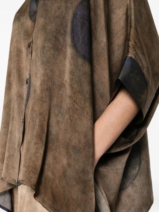 26SS 우마 왕 셔츠 UW1061 098 UW063 BROWN BLUE - UMA WANG