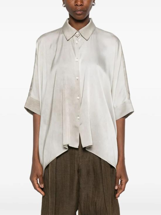 26SS 우마 왕 셔츠 UW1062 UW108 WHITE PEARL - UMA WANG