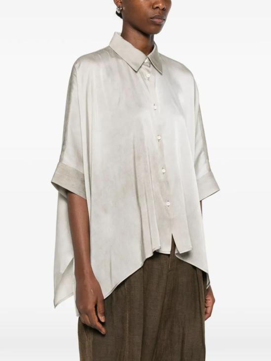 26SS 우마 왕 셔츠 UW1062 UW108 WHITE PEARL - UMA WANG