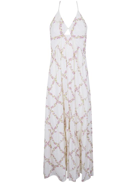 26SS 트윈셋 롱 원피스 261TT2611 13589 DELICATE GEOMETRIES PASTEL PRINT