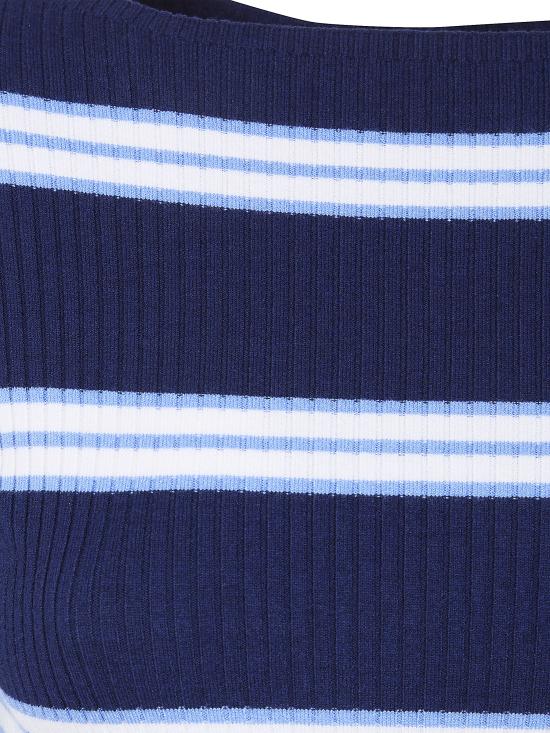 26SS 트윈셋 스웨터 261TP3241 13383 NIGHT BLUE BLUE JASMINE STRIPES - TWINSET