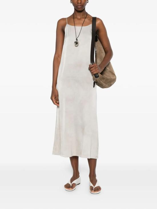 26SS 우마 왕 롱 원피스 UW5084 098 UW108 WHITE PEARL - UMA WANG