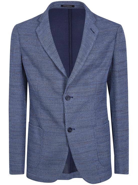 26SS 엠포리오 아르마니 수트 자켓 EM000437 AF25310 O6001 BRONZE LIGHT BLUE MELANGE