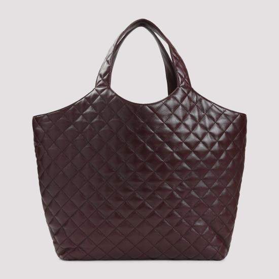 26SS 생로랑 이카 퀼티드 나파 백 698651 AAANG 6195 HOT WINE - SAINT LAURENT
