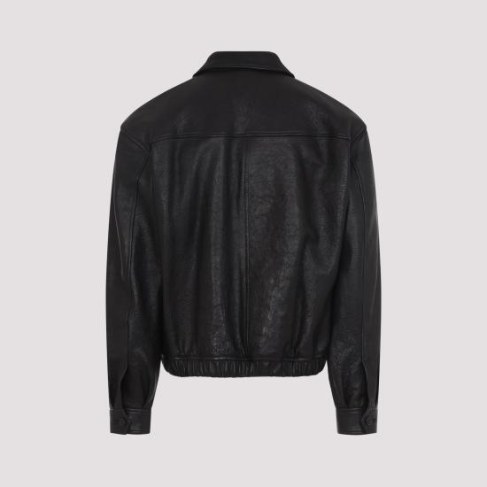 26SS 생로랑 버블 램스킨 쇼트 재킷 859948 YCNF2 1000 NOIR - SAINT LAURENT