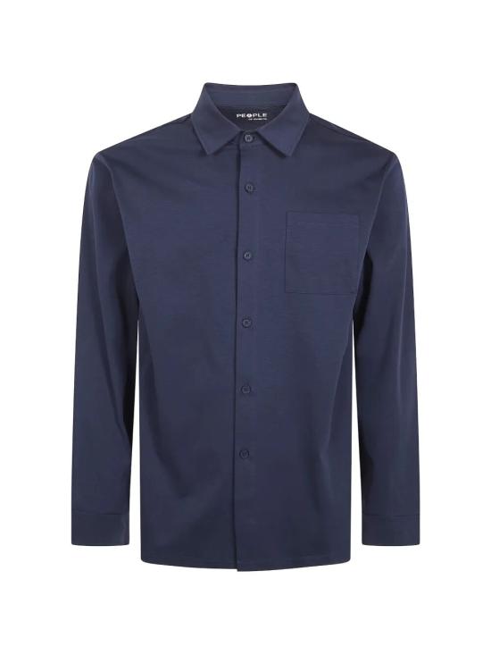 26SS 피플 긴팔 셔츠 YOGO PM444 790 NAVY BLUE - PEOPLE