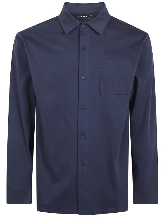 26SS 피플 긴팔 셔츠 YOGO PM444 790 NAVY BLUE